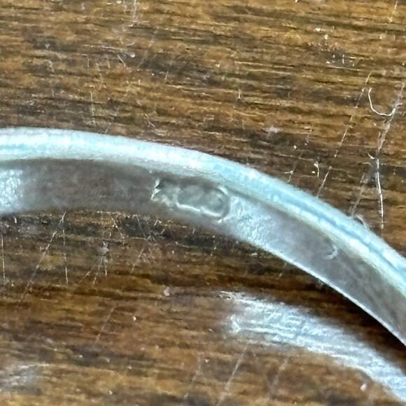 Vtg Style Turquoise Sterling Silver Ring Sz 6 Southwestern Style Intricate - Picture 10 of 10